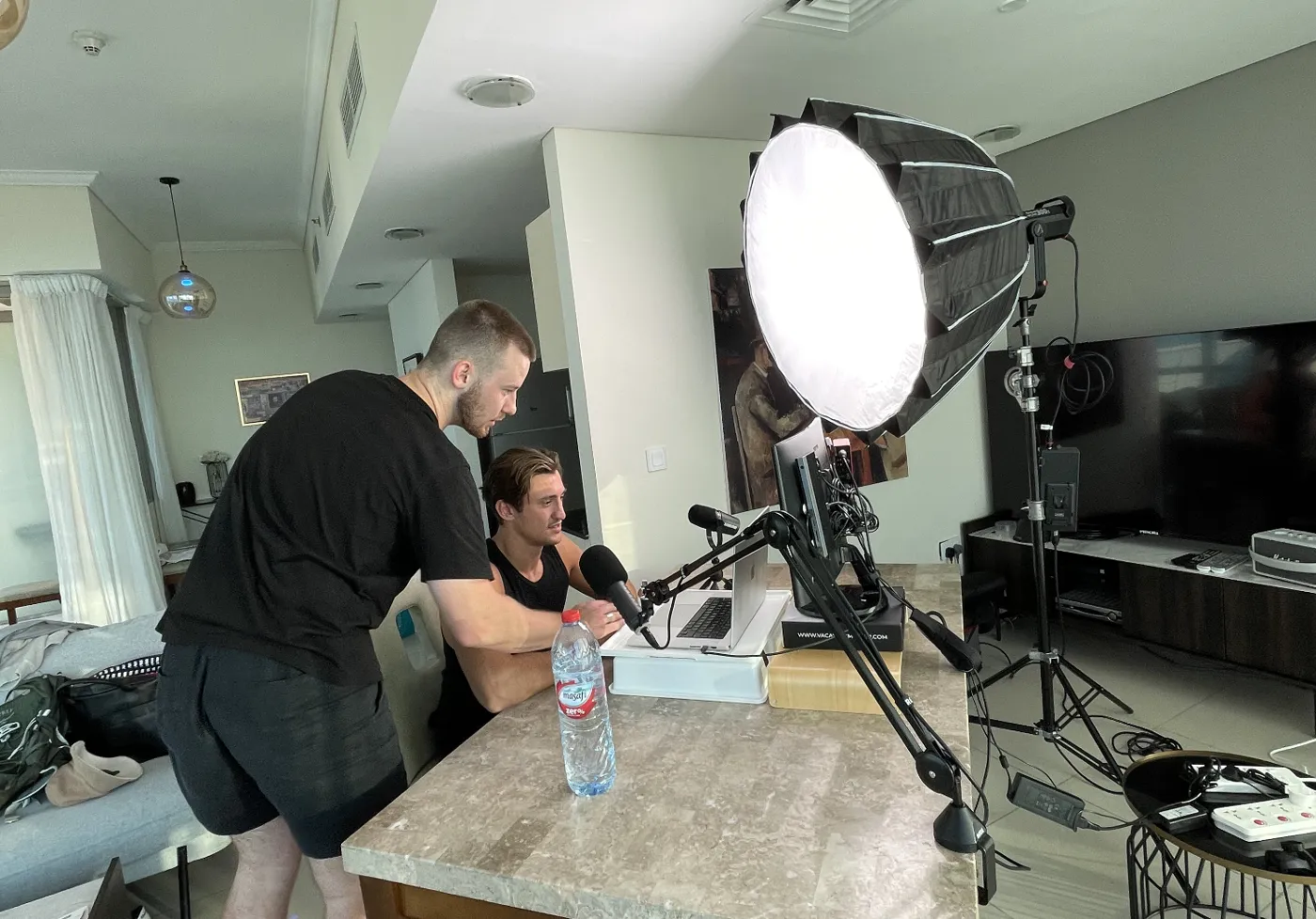 Recording the first version of the course