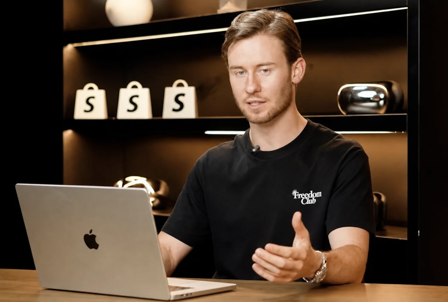 Austin presenting the free video training