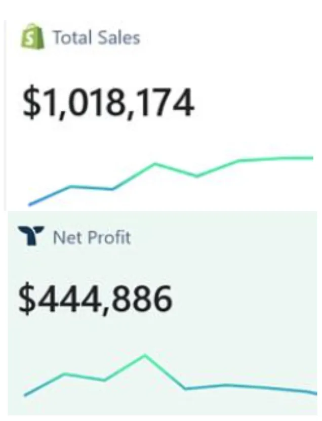 $445,000 profit in 10 months